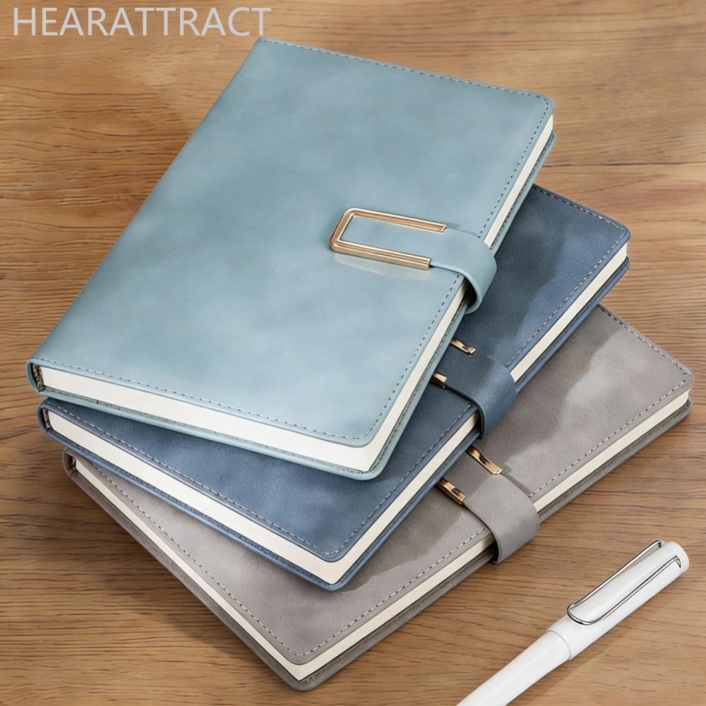 HEARATTRACT A5 Retro Vintage หนังโน้ตบุ๊คนุ่ม 240 หน้า Agenda Journal สําหรับนักเรียนสํานักงานธุรกิจ