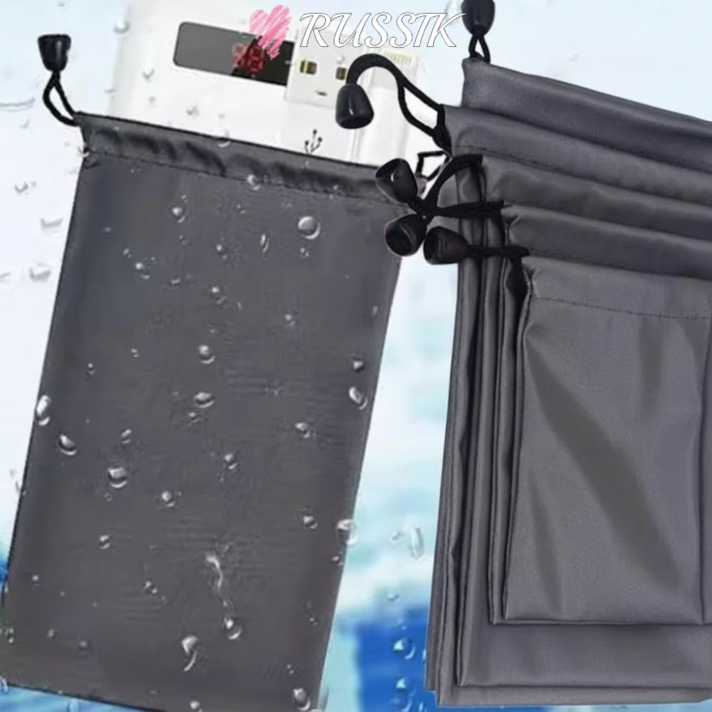 RUSSIK Drawstring Storage Pouch, Drawst Closed Portable Multi-Functional Storage Bag, Nylon Waterproof Dust Drawstring Bags Travel Storage