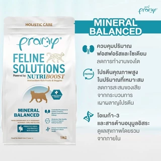 Pramy Feline Solutions พรามี่ แคร์ อาหารเม็ดแมว เพื่อสุขภาพ พัฒนาโดยสัตวแพทย์ ขนาด 1 KG