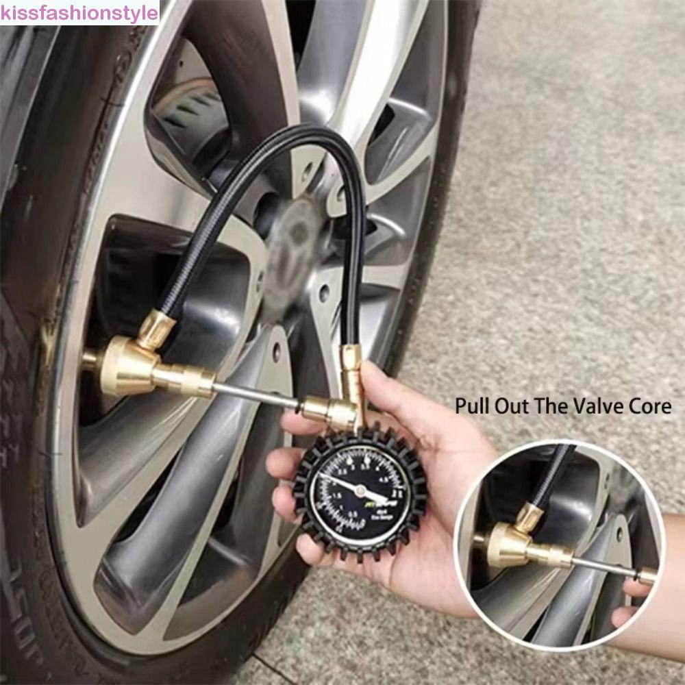 KISSFASHIONSTYLE เครื่องวัดยางกล, 200 Psi ความจุเครื่องวัดความดันลมยางอัตโนมัติ, 75Psi Range ที่ถูกต