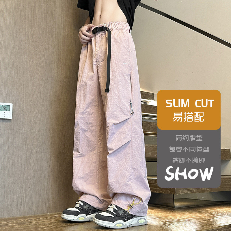 D-A232-HK9628-P40 ซิปด้านข้างกางเกงชายเยาวชนกีฬากลางแจ้งสบายๆกางเกง Paratrooper กางเกงอินเทรนด์ D-A2