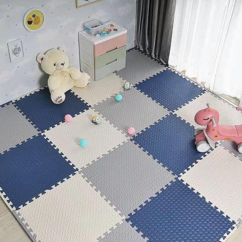 60×60×2ซม แผ่นรองคลาน มีขอบปิดให้ 2 แผ่น ผลิตจาก EVA เสื่อรองคลาน เสื่อรองคลาน แผ่นโฟมปูพื้น รองคลาน จิ๊กซอว์ปูพื้น ราคา ถูกที่สุด ดีลบีเคเค แกลเลอรีภาพที่ 9