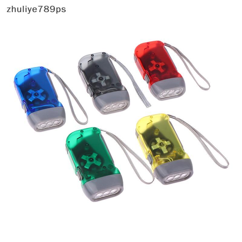 Zhuliye789ps] LED มือกด Dynamo Crank Power Wind Up ไฟฉาย Mini Self Generating ไฟฉาย Camping โคมไฟอุป