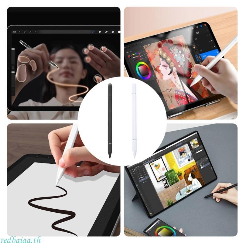 Redbaiaa ปากกาหน้าจอสัมผัส Capacitive Disc Tip Sensitivity Magnetic Capacitive Stylus