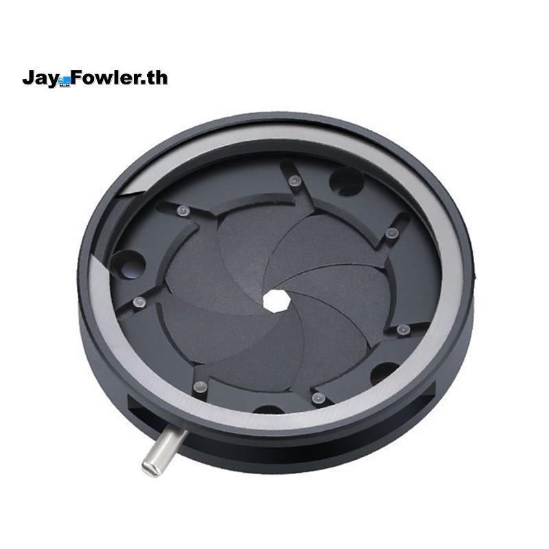 [Jay_Fower]1.5-18.7MM รูรับแสงด้วยตนเองปรับ Mechanical Iris ไดอะแฟรม Iris สําหรับกล้องจุลทรรศน์กล้อง