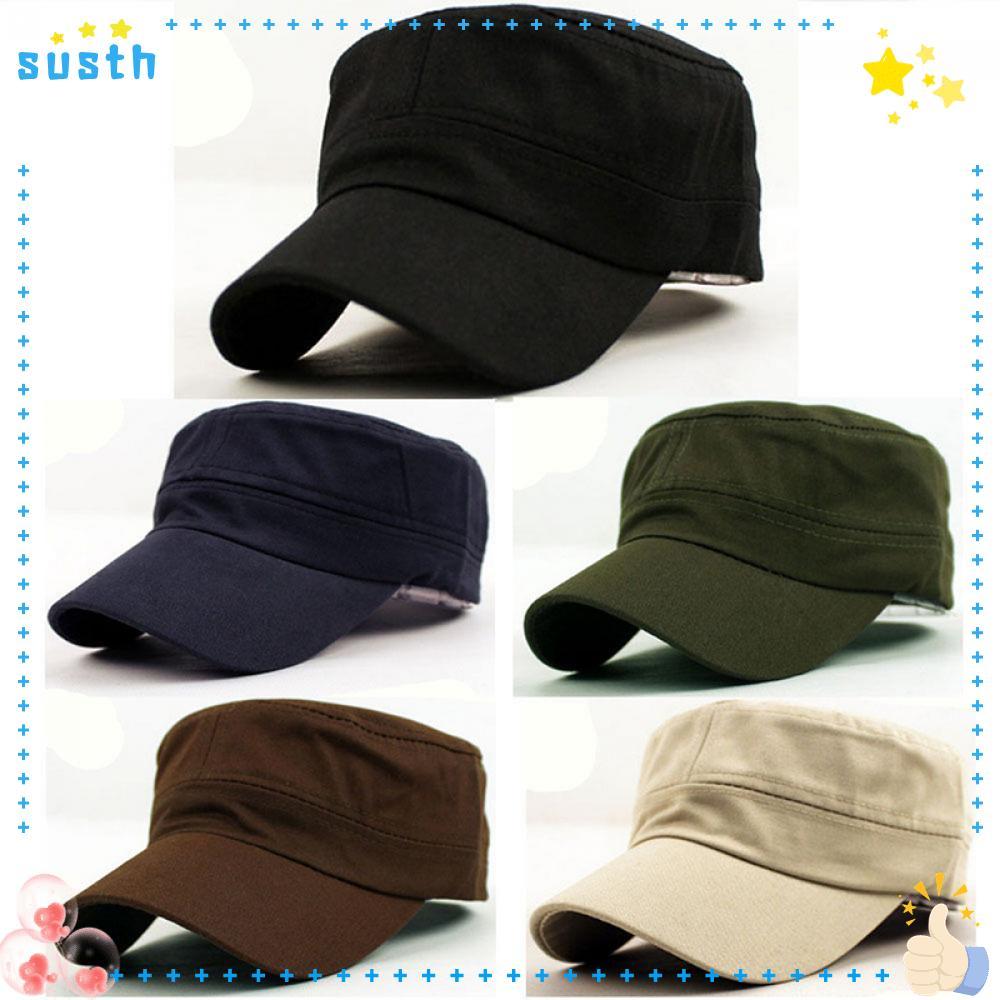 SUSTH Plain Cap Classic Style Patrol Cotton