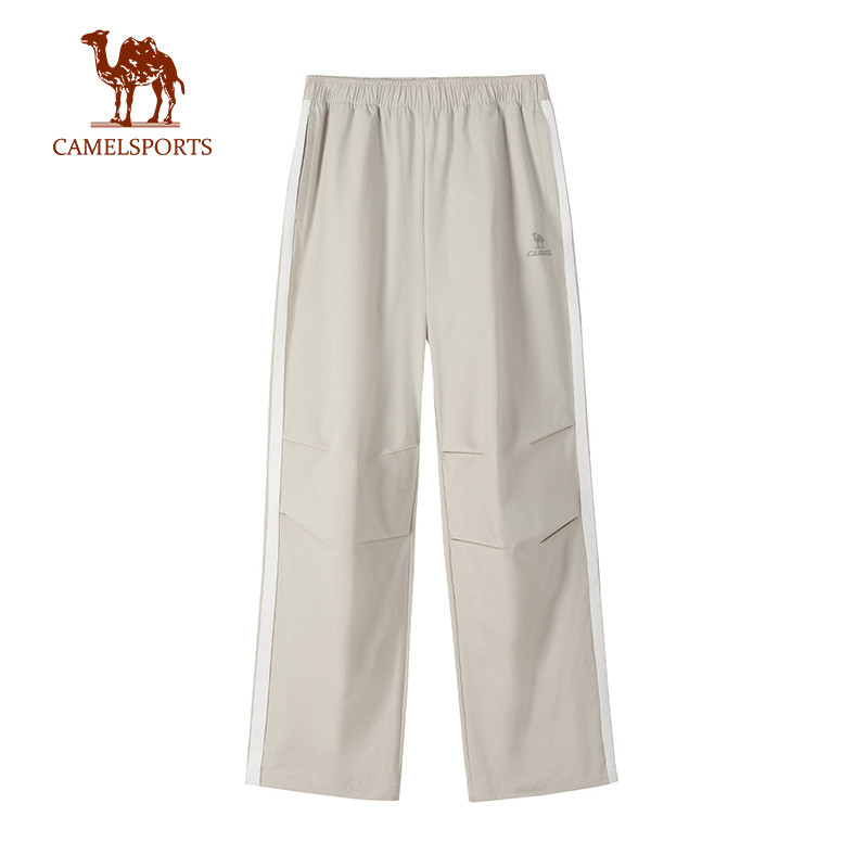 CAMEL SPORTS ผู้หญิง Quick-Dry Ice-Cool Uv-Protective ฤดูร้อน Straight-Leg Casual กลางแจ้ง Paratrooper เดินป่ากางเกงผู้ชาย