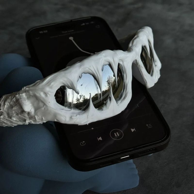 现货Pi0neeR 白光加自慰器卫生手工หยดน้ํา胶前卫亚比特[In Stock] Pi0neeR White Aurora อิสระ Avant-Garde แว่นกันแดดเรซินแฮ