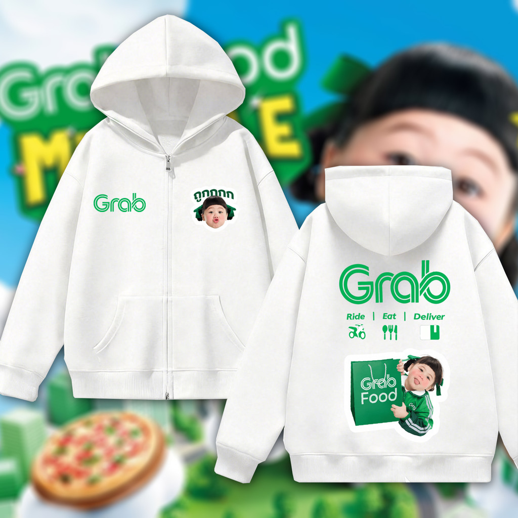 น้องเกล & Grab เสื้อคาร์ดิแกนมีฮู้ดแบบซิปหน้าพิมพ์ลายพิเศษสำหรับผู้ชาย ผลิตจากผ้าเนื้อนุ่มและระบายอากาศได้ดี #1