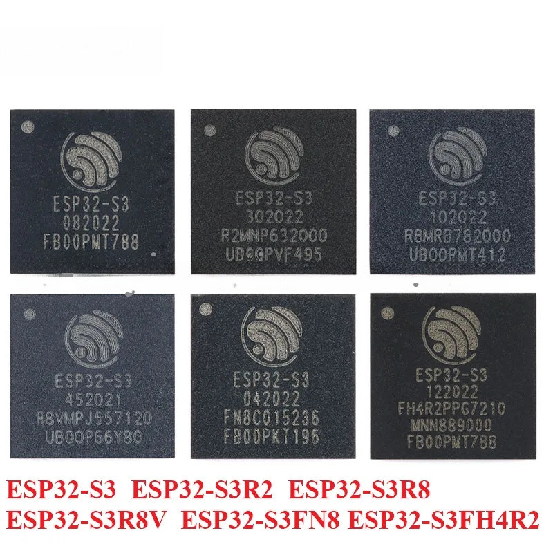 ESP32-S3 ESP32-S3R2 ESP32-S3R8 ESP32-S3R8V ESP32-S3FN8 ESP32-S3FH4R2 QFN-56 WiFi บลูทูธ-ใช้งานร่วมกั