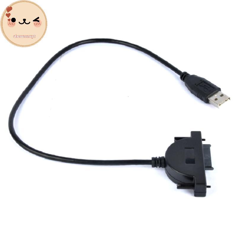 Chee ร้อน 1 ชิ้น USB 2.0 ถึง Mini Sata II 7 + 6 13Pin อะแดปเตอร์สําหรับโน้ตบุ๊ค CD/DVD ROM Slimline ไดรฟ์สายแปลงสกรูสไตล์ Stedy EN
