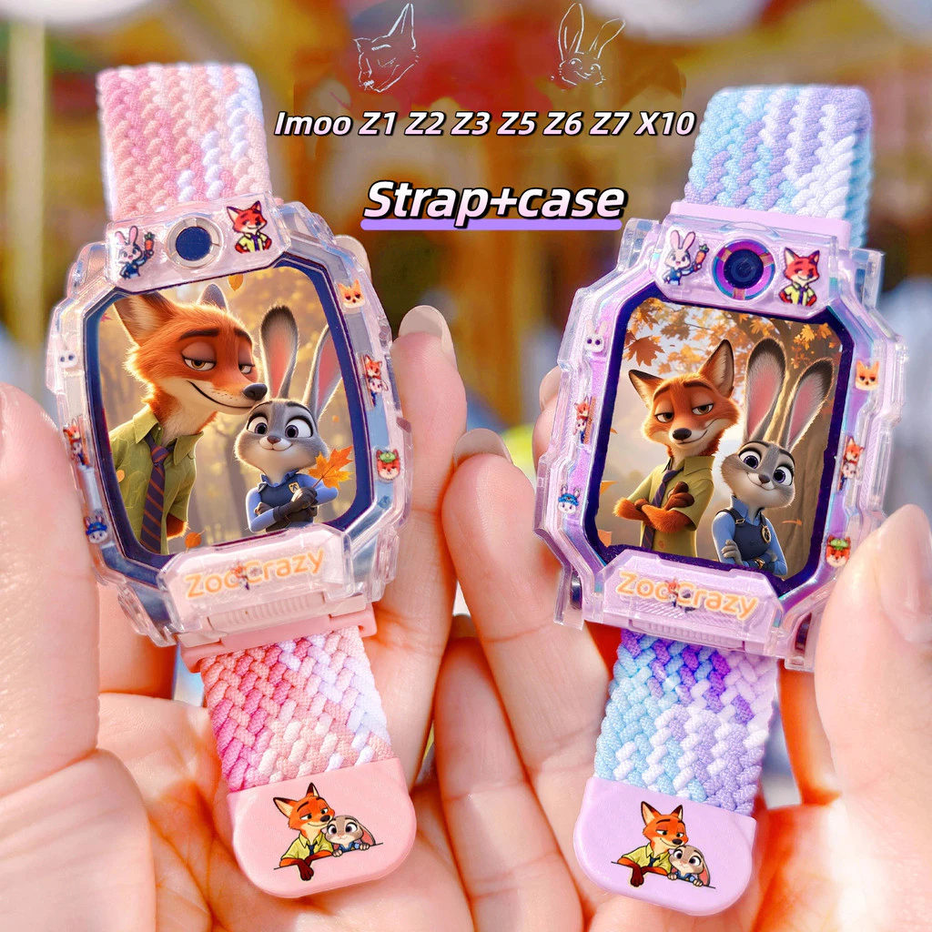 Judy & Nick สายคล้องคอ Imoo Z1 Z2 Z3 Z5 Z6 Z7 X10 แม่เหล็กดูดถักสายคล้องคอ X10 Judy & Nick Imoo Z1 สายคล้องคอ Z7 ถักไนลอนกรณีป้องกัน