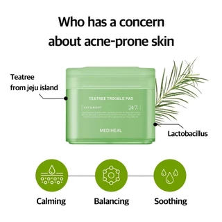 Mediheal Toner Pad 100แผ่น สำหรับผิวแพ้ง่าย ผิวมัน ผิวแห้ง Collagen Madecassoside Watermide Retinol Teatree Vitamide