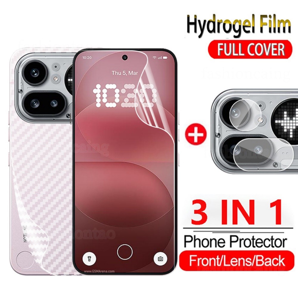 สําหรับ Nothing Phone4A Pro 3 in 1 Hydrogel สําหรับไม่มีโทรศัพท์ 4A Pro 4APro Phone4A Pro Phone4APro