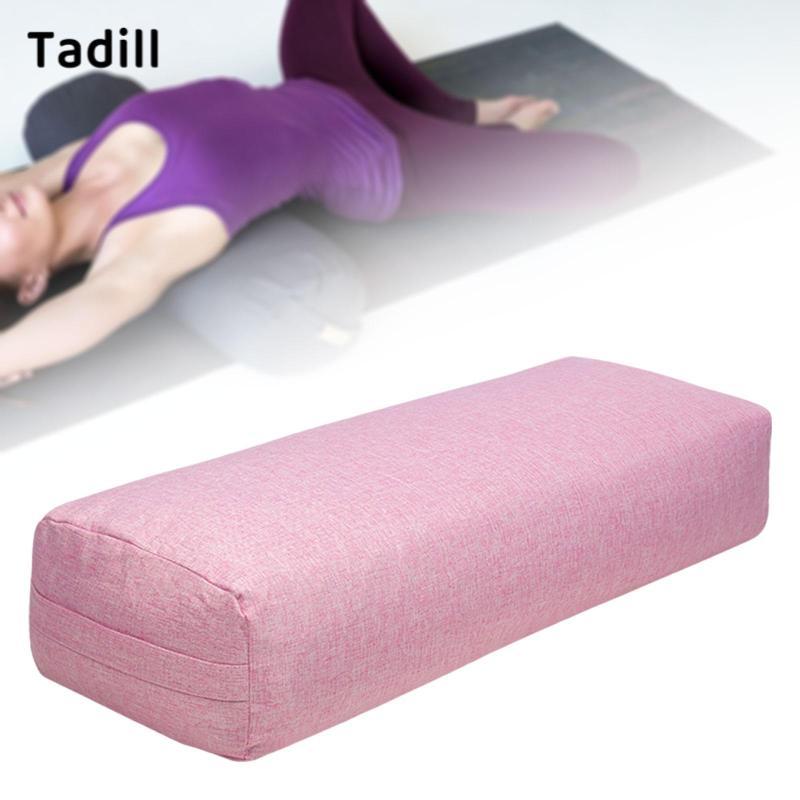 Tadill หมอนหนุนโยคะ Ergonomic ฟองน้ํารองรับอุปกรณ์เสริมฝาครอบแบบถอดได้สําหรับ Home Air Yoga และ Balance Poses — صورة 3