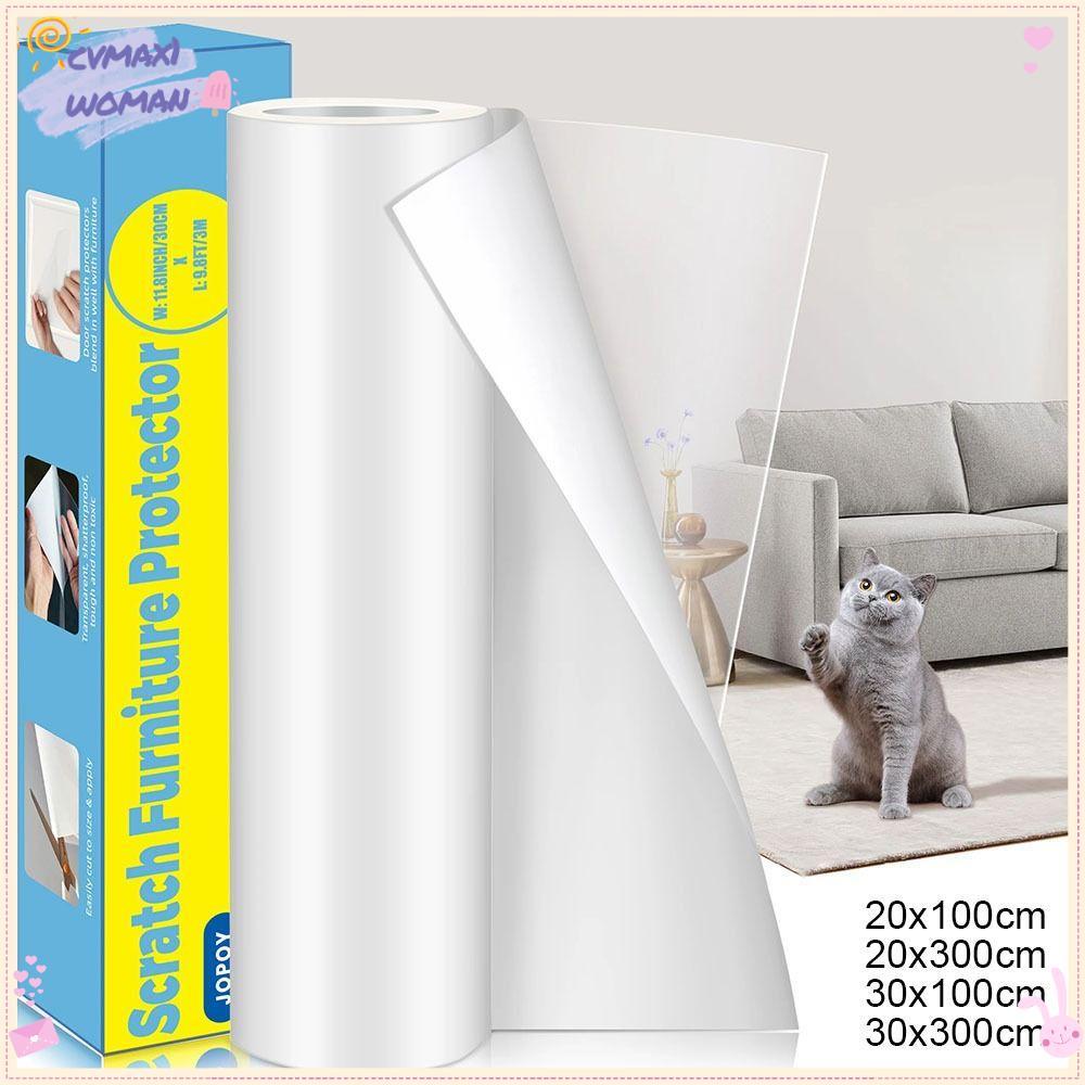 CYMX 1 ม้วน Cat Scratch Deterrent เทป, Self-Adhesive ลอกออกได้เฟอร์นิเจอร์, 45x300 ซม.ฝาครอบสัตว์เลี้ยงการฝึกอบรมโซฟา Guard Pads สติกเกอร์สําหรับโซฟาโซฟาโซฟา