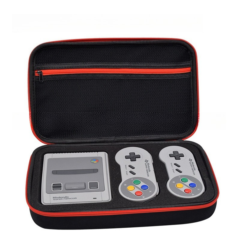 คอนโซลกระเป๋าเก็บสําหรับ Nintendo SNES SFC คลาสสิก Mini กระเป๋าสําหรับ SNES es คอนโซลคอนโทรลเลอร์กระ