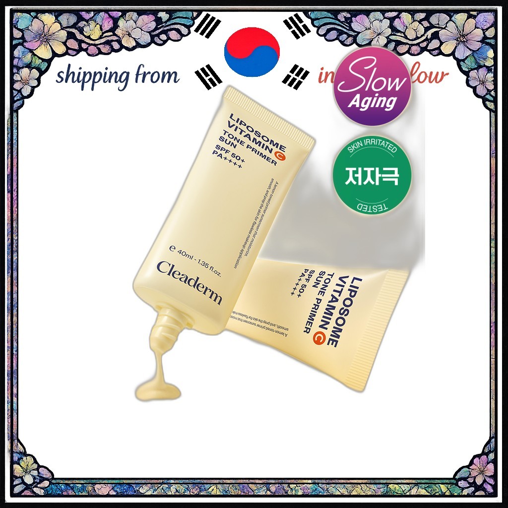 [daiso] Cleaderm Liposome Vitamin C Tone Primer Sun, 40ml, 1pc / Korean Tone Primer / Vitamin C Boos