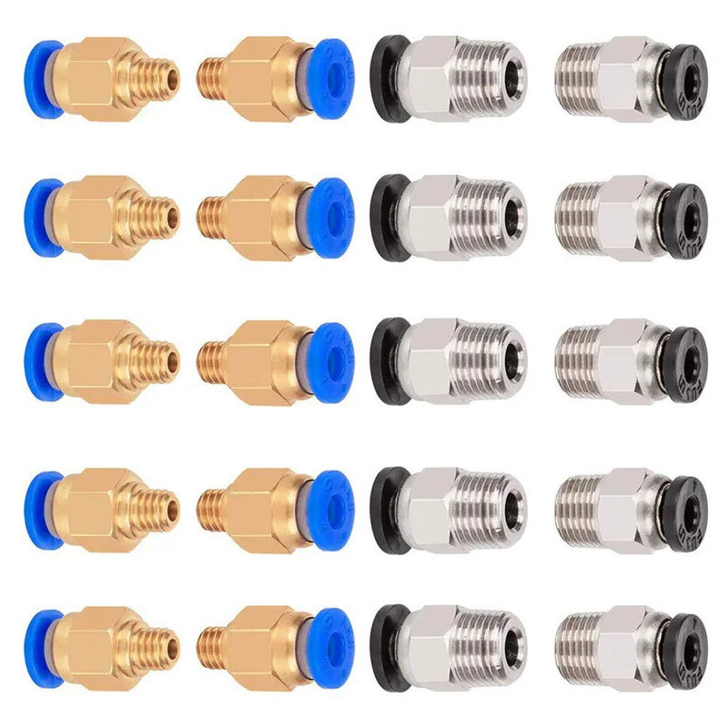 10pcs PC4-M6 PC4-M10 นิวเมติกอุปกรณ์เสริม PC4-M10, ใช้สําหรับ Creality Ender 3/3 Pro/3 V2 Ender 5/5 