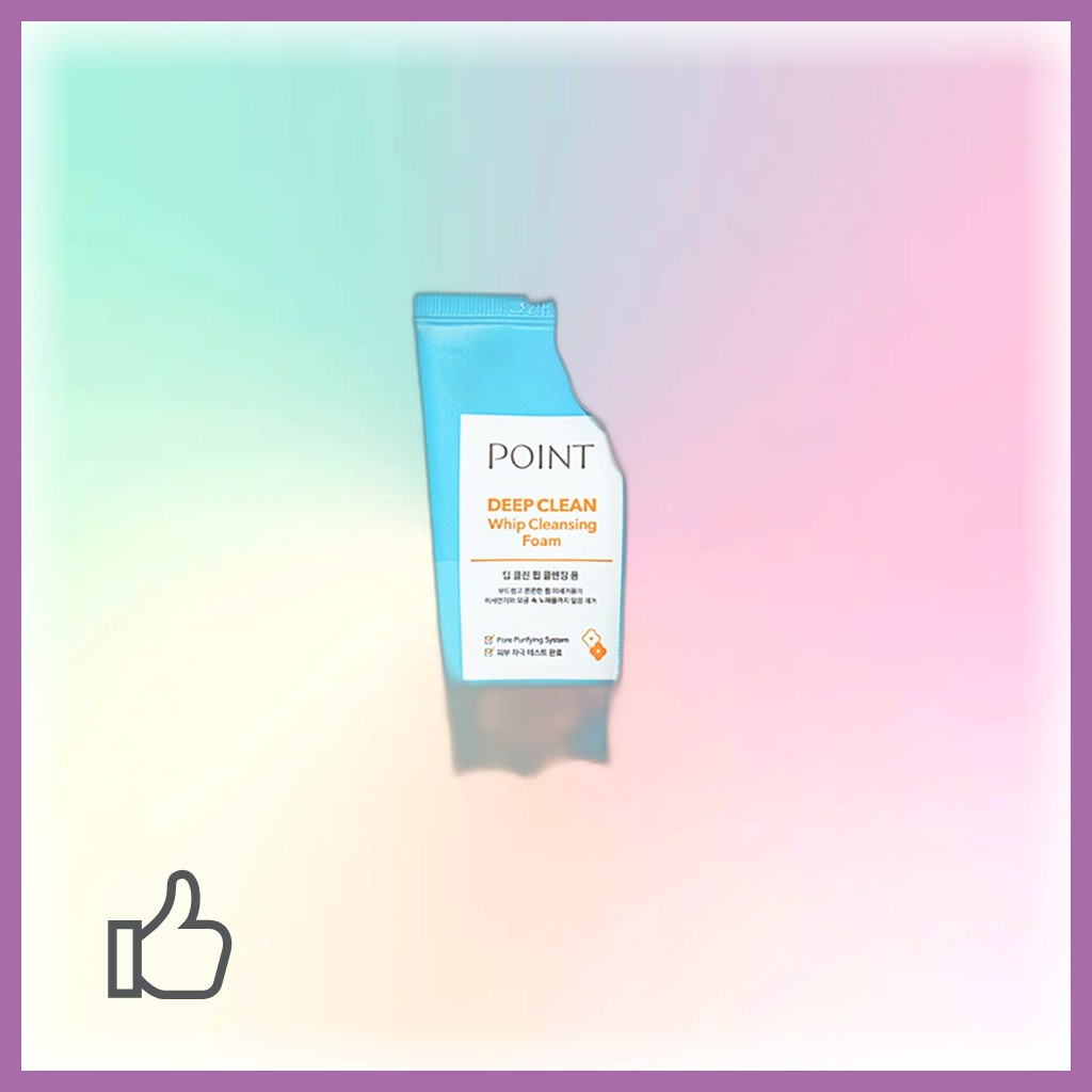 [daiso] โฟมล้างหน้า Point Deep Clean Whip 100g 1 ชิ้น / โฟมล้างหน้าเกาหลี / สูตร Deep Clean by harus