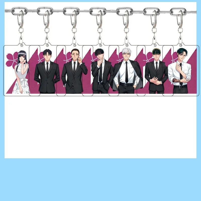 พวงกุญแจอะนิเมะ Afterlife อย่าคนแปลกหน้ายก Wa Tanin Ga Ii อะคริลิค Somei Yoshino Miyama Kirishima Ya