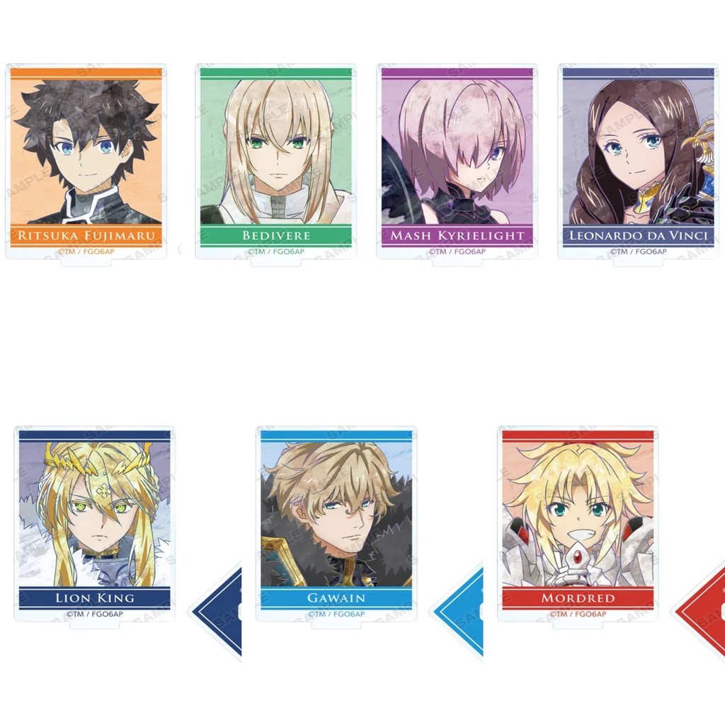 อะนิเมะ Standee รุ่น Fate Grand FGO Mica 10 ซม. Mash Kyrielight Artoria Pendragon Mordred Gawain การ