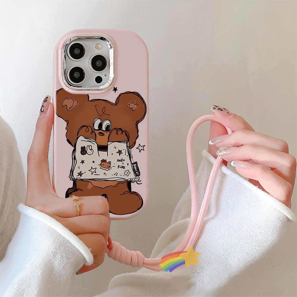 [เคส+สร้อยข้อมือ] เคส Vivo Y02T T1 Z5i Y02 Y11 Y20 Y12i Y10 Y02S U1XU3XY30gY11SY12SY20Y12AY21Y33Y17Y