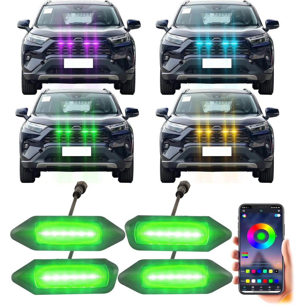 Direct-Snap ไฟกระจังหน้าสําหรับ 2019-2025 Toyota RAV4 อุปกรณ์เสริม Raptor Light RAV 4 XL XL XLE Prem