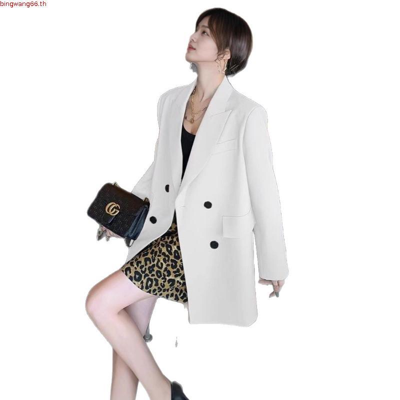 Khaki casual suit coat women's 2025 spring and autumn Internet celebrity new Korean loose large size