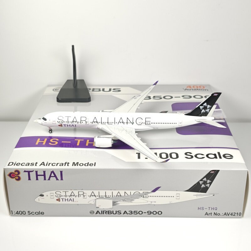 การบิน 1:400 ประเทศไทย เครื่องปรับอากาศ A350-900 HS-THQ HS-THU 星空联 合金