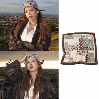 BLIVO บล็อกเกอร์เกาหลี ins ผ้าพันคอผ้าฝ้ายและผ้าลินินสีเดียว…