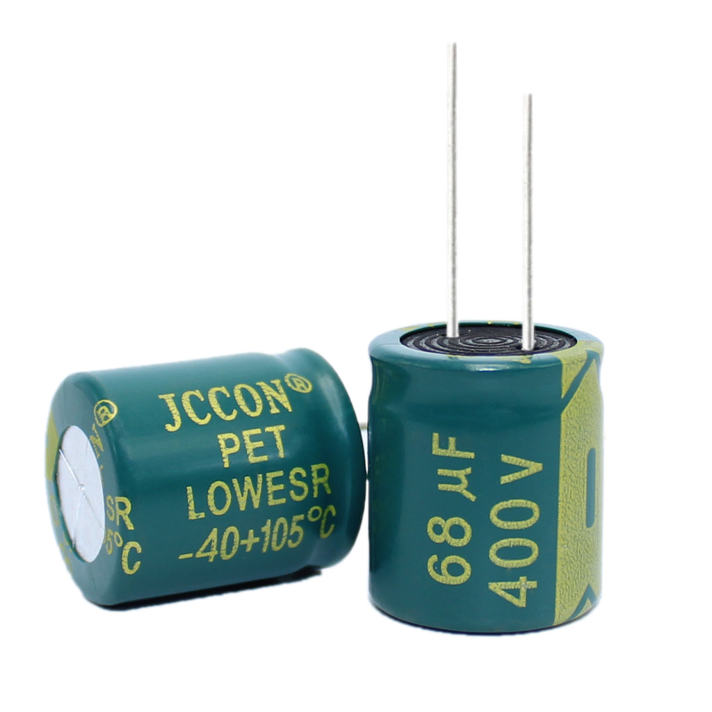 baseus หัวชาร์จ typ c 400v68uf 400โวลต์ JCCON อะแดปเตอร์ไฟฟ้าสีเขียวทองตัวเก็บประจุความถี่สูง16x21 1