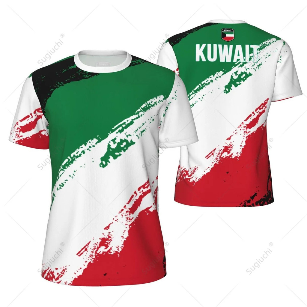 กีฬาตาข่ายเสื้อยืดคูเวตธงสําหรับวิ่งจักรยานฟุตบอลเทนนิสฟุตบอลฟิตเนสประเดิม3ง พิมพ์ที่กําหนดเองฟรีที่กําหนดเองเครื่องหมายสั่งซื้อ เจเคเจแอล