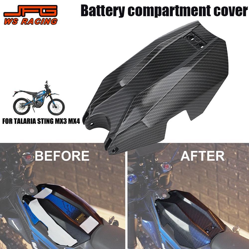 TC Motorcycle Battery Cover Guard PP Plastic Side Clamp Mount For TALARIA Talaria MX3 Talaria MX4 Ta