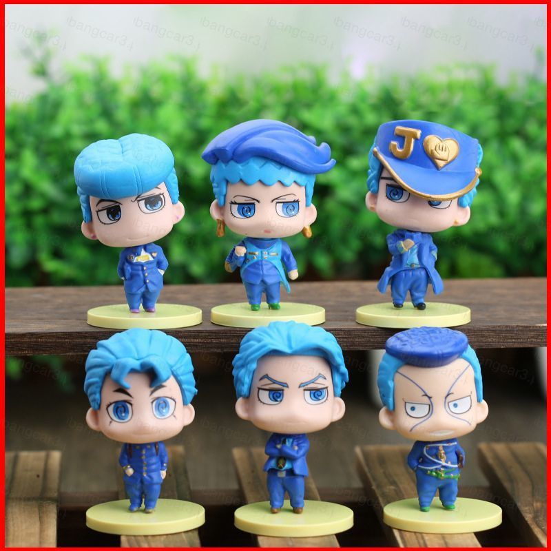 YB3 6 ชิ้นผจญภัย JoJos Bizarre: เพชรแตก Josuke Higashikata Action Figure เครื่องประดับ BY3