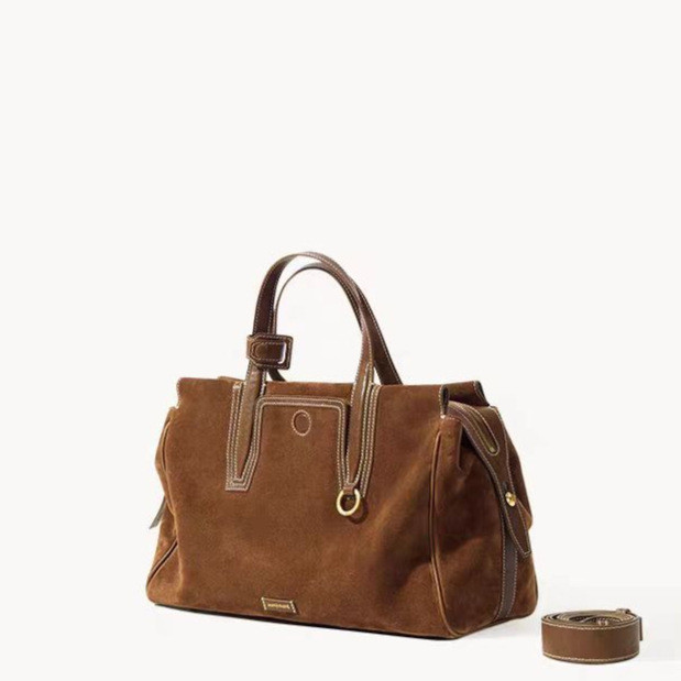 Song Tracking Suede Boston Travel Bag Y0GU