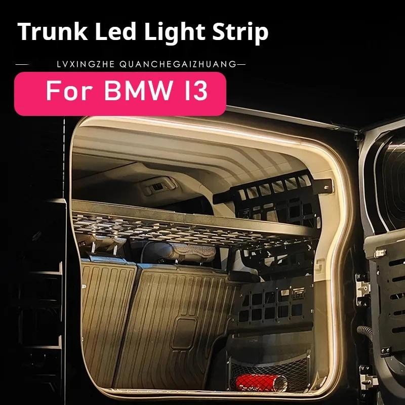 Fit สําหรับ BMW I3 I3S Auto อุปกรณ์ตกแต่งภายในบรรยากาศด้านหลัง LED Light Bar แถบ Trunk ตกแต่งภายในโค