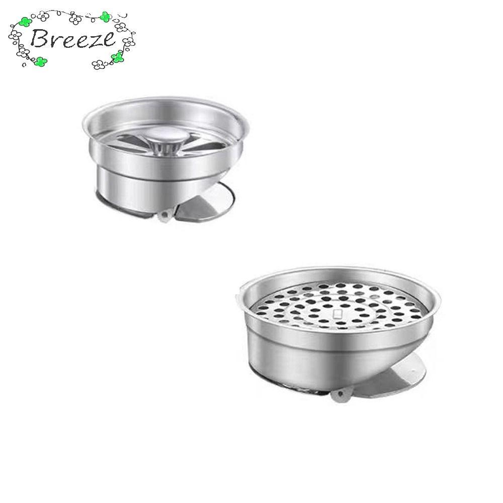 BREEZE ฝักบัว Anti-กลิ่น Drainer, Hair Catcher Trap ท่อระบายน้ําชั้นสแตนเลส, ปลั๊กกรองอุปกรณ์ฮาร์ดแวร์ Universal อ่างอาบน้ํา Ground การรั่วไหลห้องครัวห้องน้ําโรงแรม