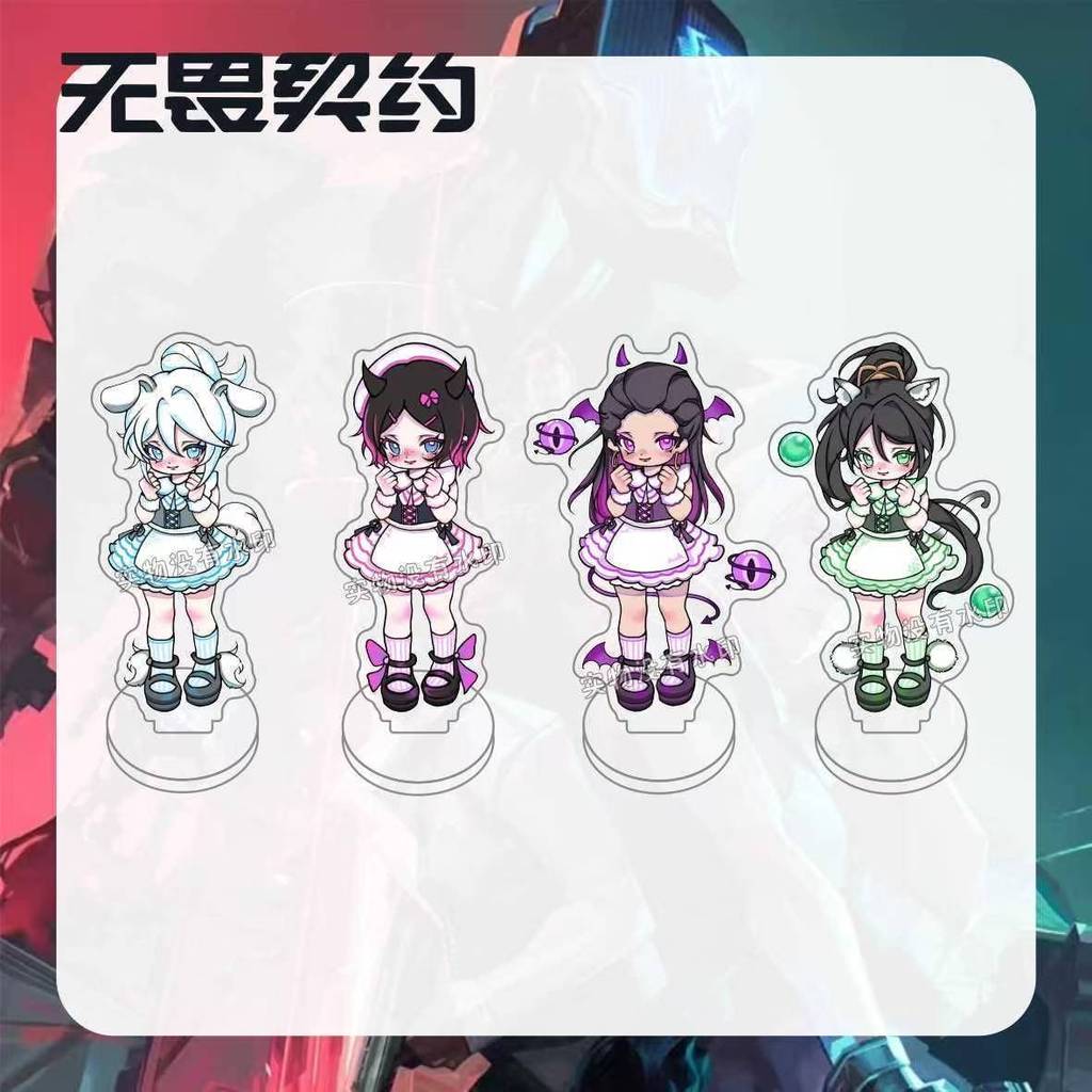 VALORANT อะนิเมะรูป Clove Reyna Sage Jett ตัวเลขของเล่นผู้หญิงการ์ตูน Kawaii Action Stand ตุ๊กตาตุ๊ก