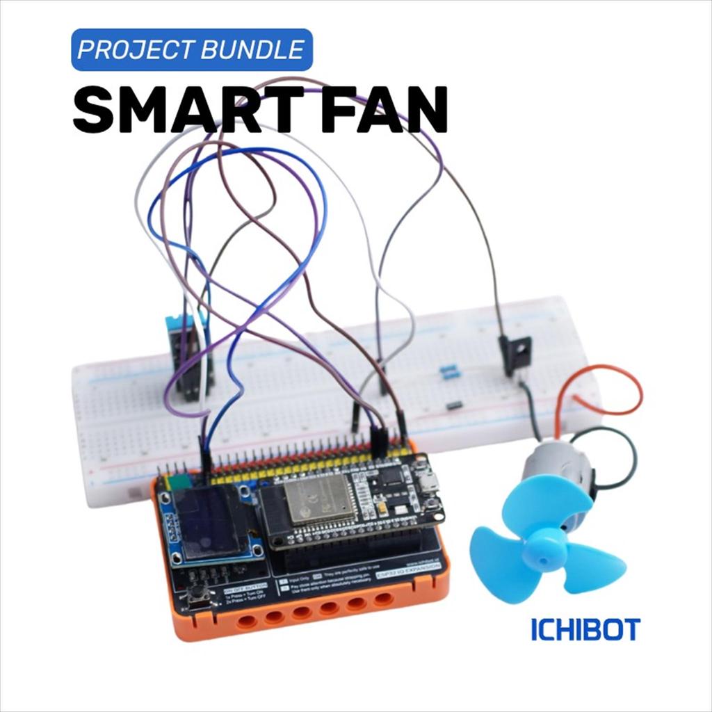 พัดลมอัจฉริยะ IoT Kit ESP32 พร้อมเซ็นเซอร์อัตโนมัติสําหรับโครงการการศึกษา