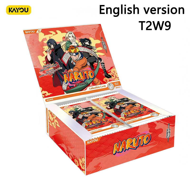 การ์ดทัวร์ของแท้ การ์ดนารูโตะ เวอร์ชั่นภาษาอังกฤษ Ninth Bomb Chapter W9T2 การ์ดการ์ดกล่องต้นฉบับต้นฉบับ