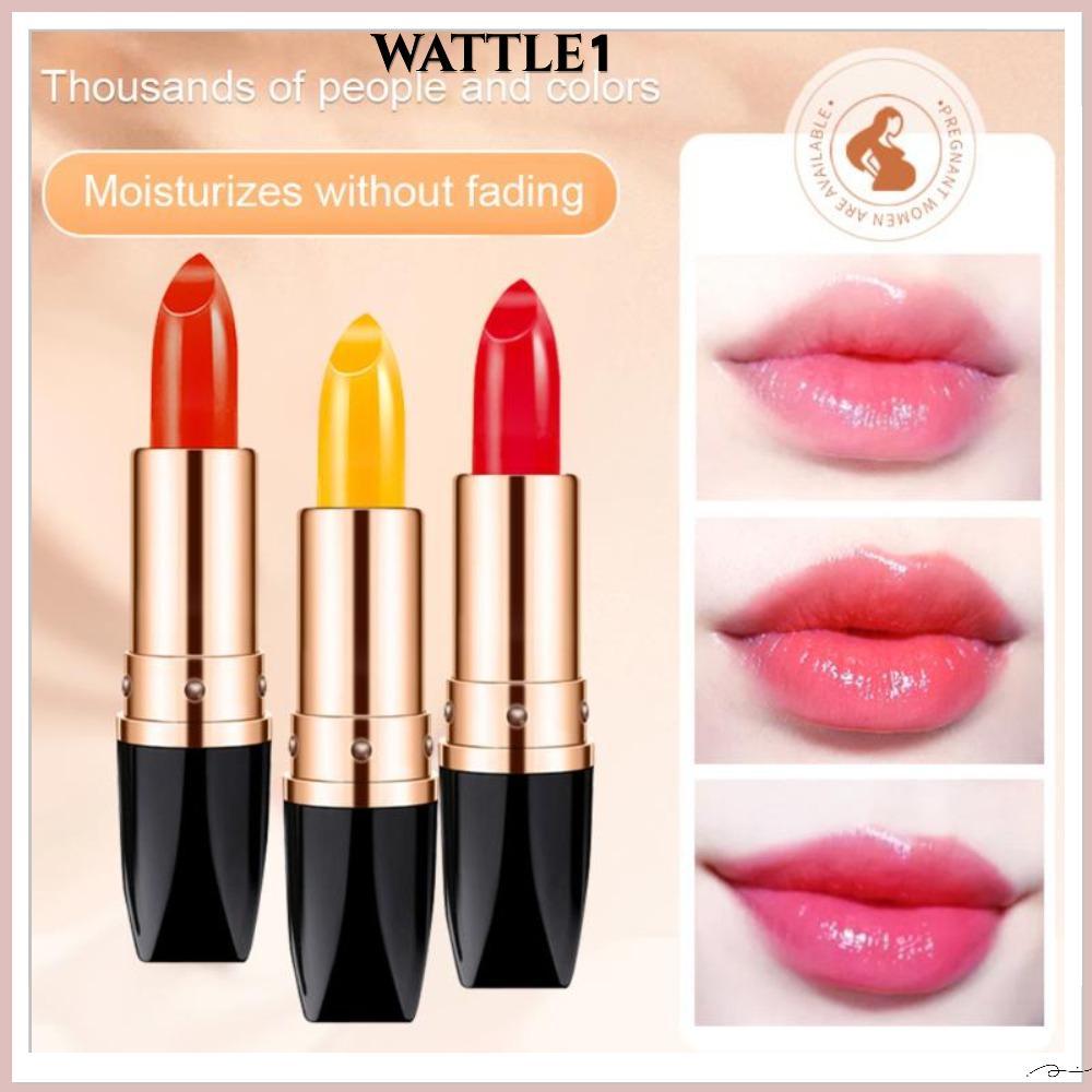 WATTLE ลิปสติกเปลี่ยนสีได้, ริมฝีปากแต่งหน้าลิปบาล์มติดทนนาน, การดูแลริมฝีปากให้ความชุ่มชื้นอุณหภูมิเปลี่ยนสีลิปออยล์