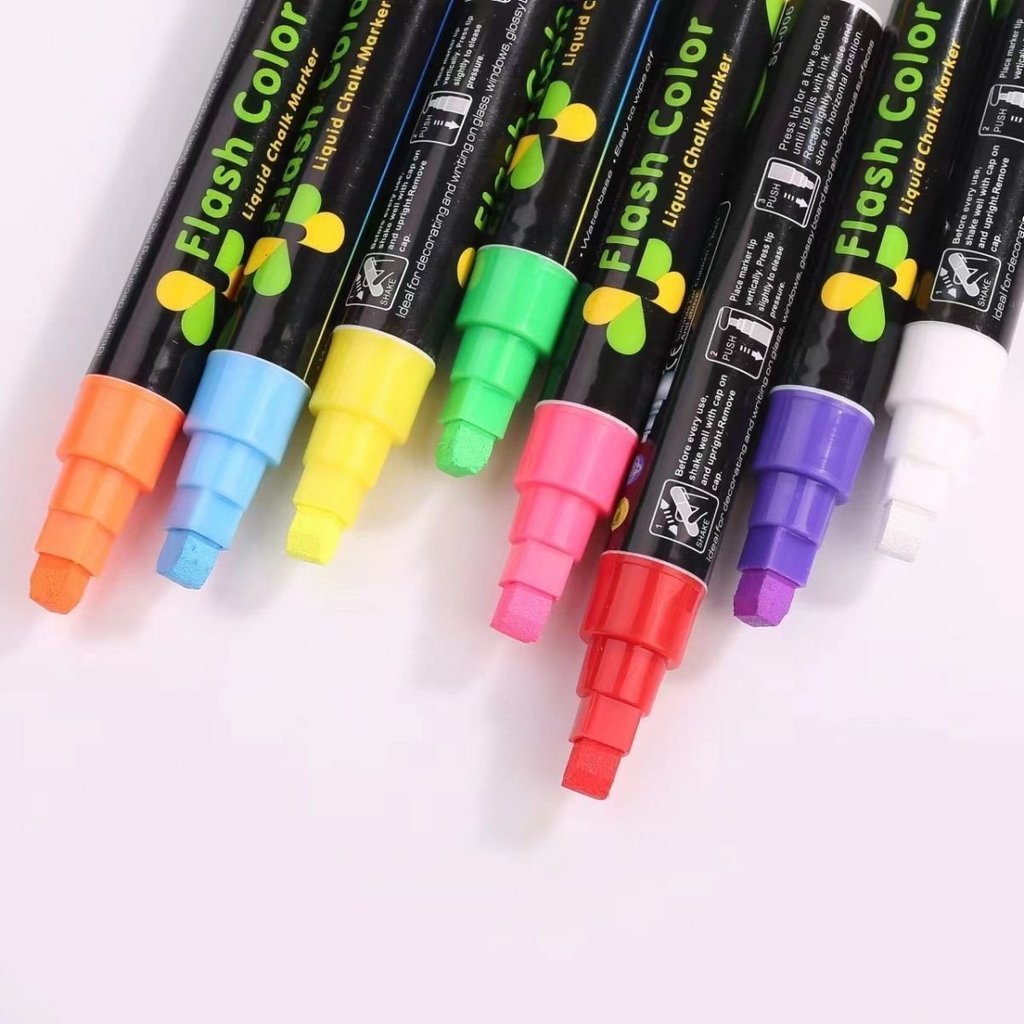 ปากกาเน้นข้อความ ปากกาไวท์บอร์ด led 6 มม. MU888