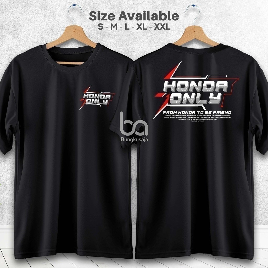 แฟชั่น 2026 Honda Only to Be Friend Tshirt Racing Herex Honda Gank Cb Gl Mp
