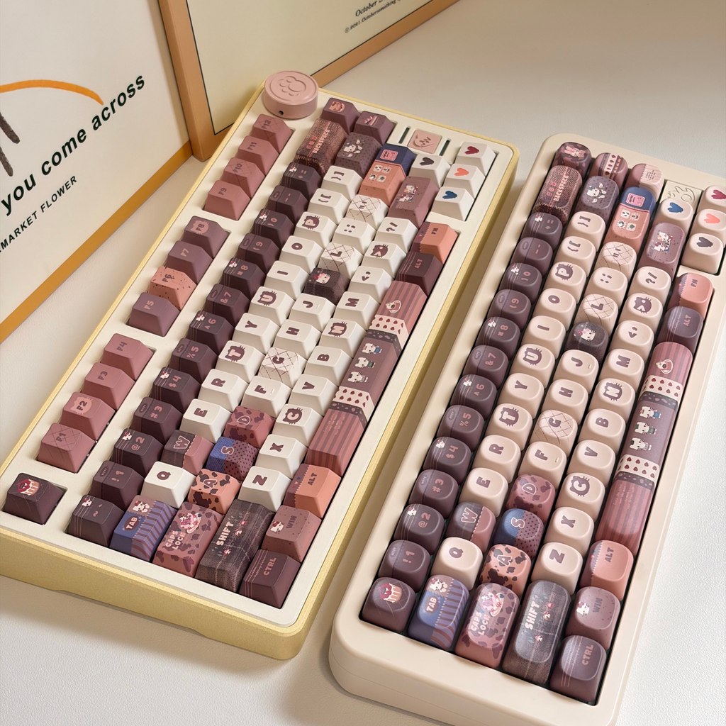 Long Chestnut Montblanc Adapt Mechanical Keyboard Keycap Original Factory ด้านข้างโปร่งใส MDAMOA ควา