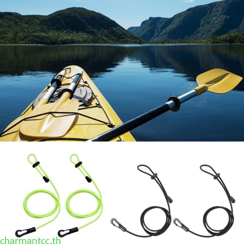 Charmantcc Kayak Paddle Leash Canoe Kayak Paddle Leash Elastics Kayak Canoe Safety String Fishing Po