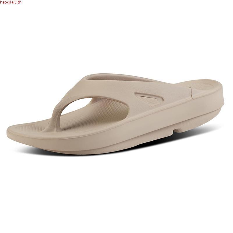 รองเท้า Oofos แท้ รองเท้าแตะเพื่อสุขภาพ รองเท้าแตะผู้ชาย Oofos รองเท้า Black (ดำ) หายปวดเท้าทันที - 