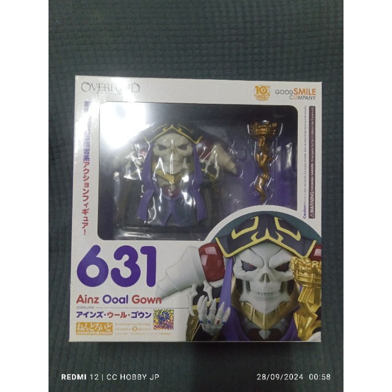 ( 📌 PRE-ORDER) Nendoroid No 631 Ainz Ooal Gown : Overlord สินค้าลิขสิทธิ์แท้ %