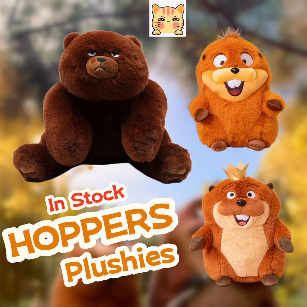BCT✨ในสต็อกในสต็อก✨Hoppers Plush King George Mabel Bear ตุ๊กตาสัตว์น่ารักการ์ตูนรูป Soft Plushie ตุ๊กตาของเล่นเด็กของขวัญ COD