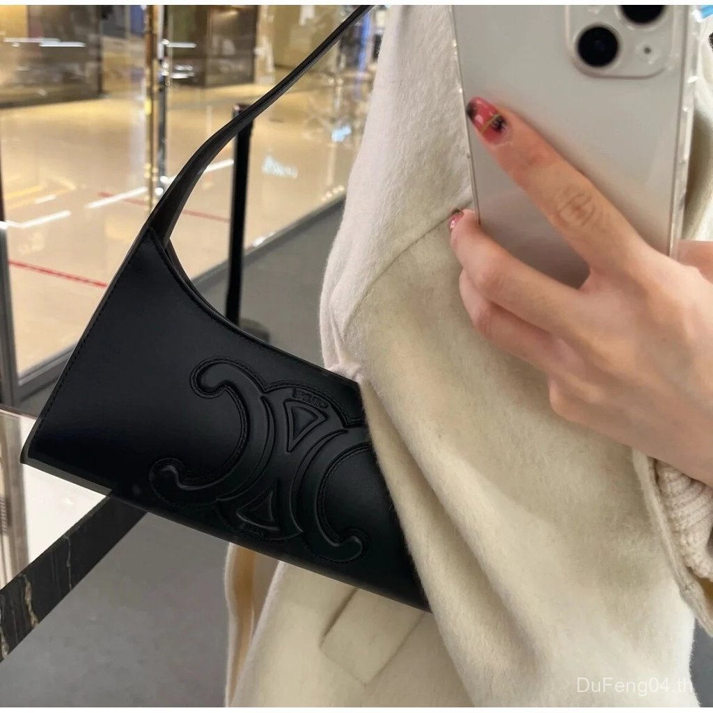 Celine สไตล์ใหม่ Monobloc Underarm Bag กระเป๋าสะพายไหล่กระเป๋าถือกระเป๋าผู้หญิง